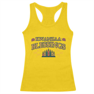 Kwanzaa Blessings Racerback Tank Top African Heritage Celebration Gift - Print Your Wear