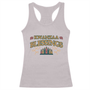 Kwanzaa Blessings Racerback Tank Top African Heritage Celebration Gift TS12 Ice Gray Print Your Wear
