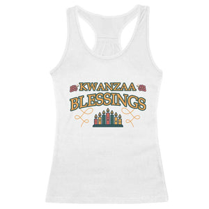 Kwanzaa Blessings Racerback Tank Top African Heritage Celebration Gift TS12 White Print Your Wear