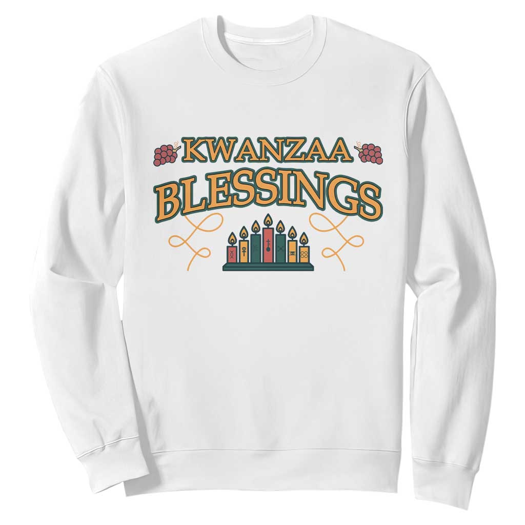 Kwanzaa Blessings Sweatshirt African Heritage Celebration Gift - Print Your Wear