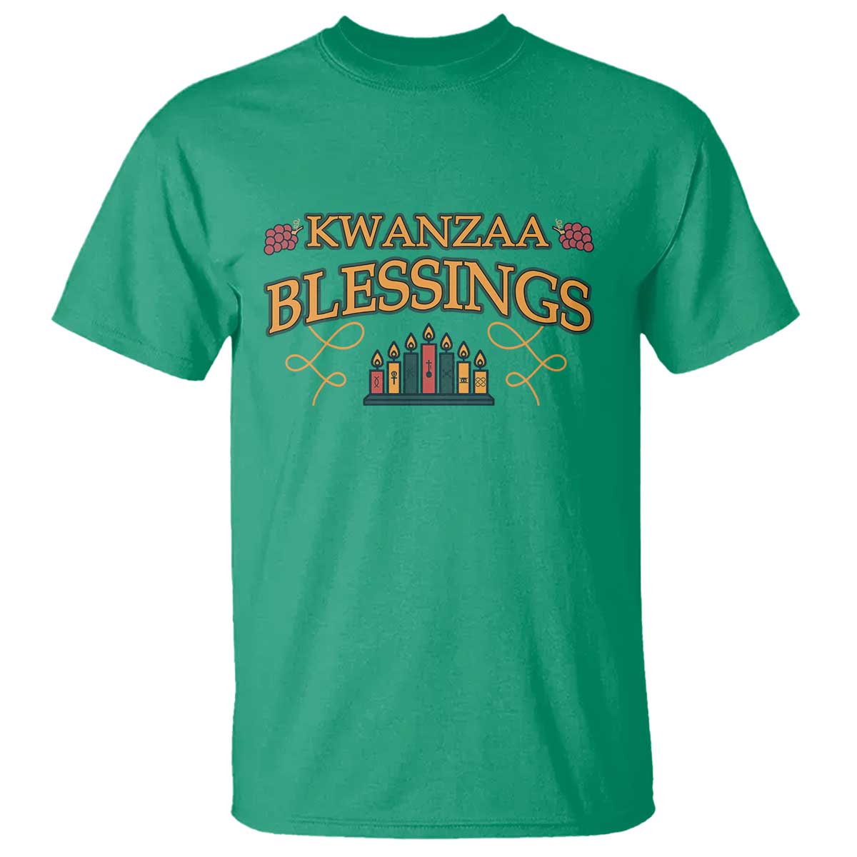 Kwanzaa Blessings T Shirt African Heritage Celebration Gift TS12 Irish Green Print Your Wear