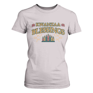 Kwanzaa Blessings T Shirt For Women African Heritage Celebration Gift TS12 Ice Gray Print Your Wear