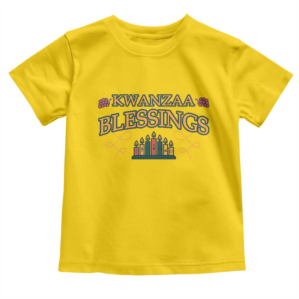 Kwanzaa Blessings Toddler T Shirt African Heritage Celebration Gift - Print Your Wear