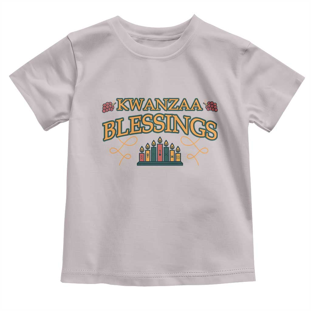 Kwanzaa Blessings Toddler T Shirt African Heritage Celebration Gift TS12 Ice Gray Print Your Wear