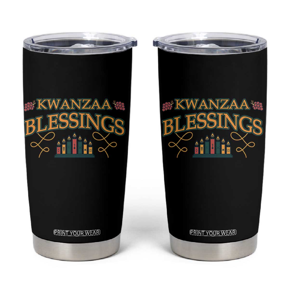 Kwanzaa Blessings Tumbler Cup African Heritage Celebration Gift - Print Your Wear