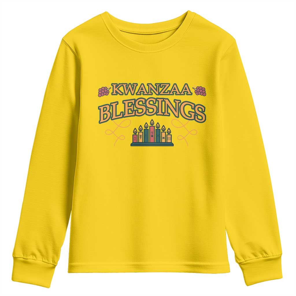 Kwanzaa Blessings Youth Sweatshirt African Heritage Celebration Gift TS12 Daisy Print Your Wear