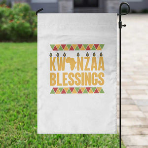 Kwanzaa Blessings Garden Flag Kinara Light African Heritage Gift TS12 Print Your Wear