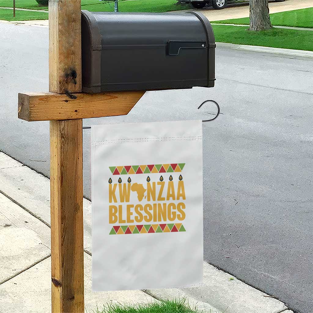 Kwanzaa Blessings Garden Flag Kinara Light African Heritage Gift TS12 Print Your Wear