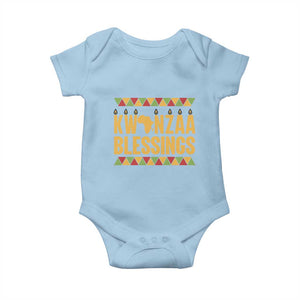 Kwanzaa Blessings Baby Onesie Kinara Light African Heritage Gift TS12 Light Blue Print Your Wear
