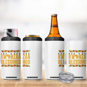 Kwanzaa Blessings 4 in 1 Can Cooler Tumbler Kinara Light African Heritage Gift TS12 Print Your Wear
