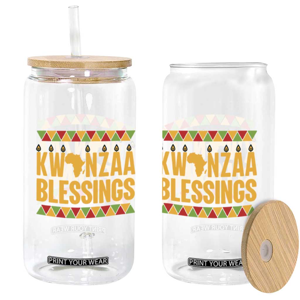 Kwanzaa Blessings Glass Can Kinara Light African Heritage Gift TS12 Print Your Wear