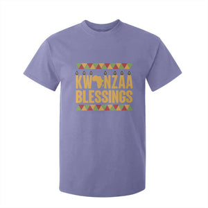 Kwanzaa Blessings T Shirt For Kid Kinara Light African Heritage Gift TS12 Violet Print Your Wear