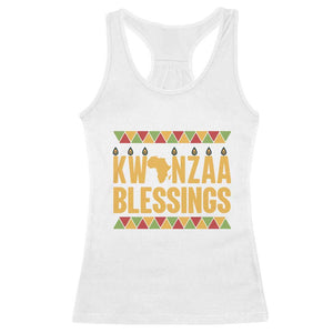 Kwanzaa Blessings Racerback Tank Top Kinara Light African Heritage Gift TS12 White Print Your Wear