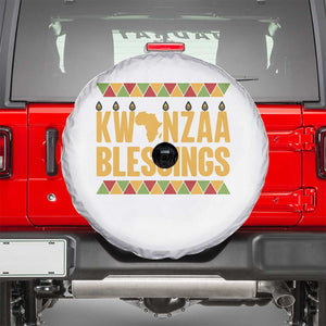 Kwanzaa Blessings Spare Tire Cover Kinara Light African Heritage Gift TS12 Black Print Your Wear