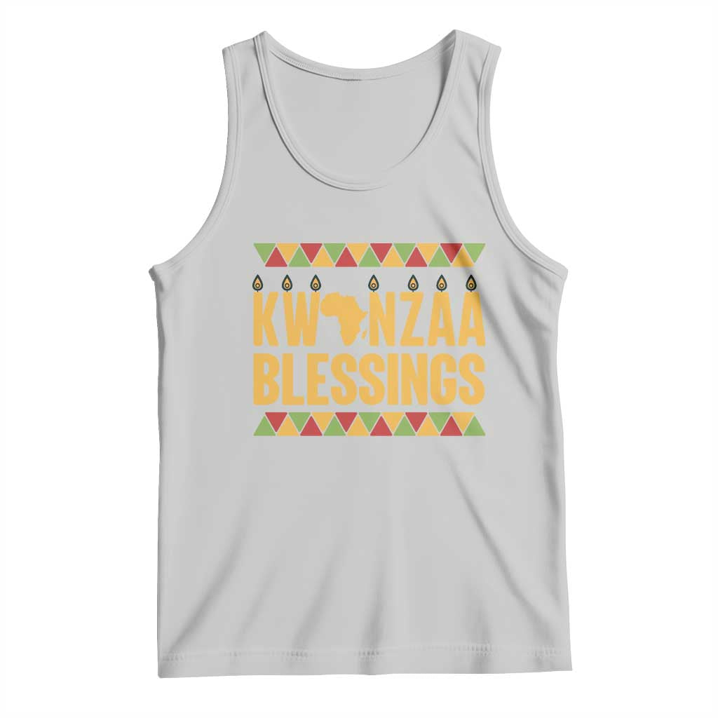 Kwanzaa Blessings Tank Top Kinara Light African Heritage Gift TS12 Ash Print Your Wear