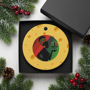 African Woman With Kinara Ceramic Ornament Happy Kwanzaa Cultural Pride Gift TS12 1pc Yellow Cheese Print Your Wear