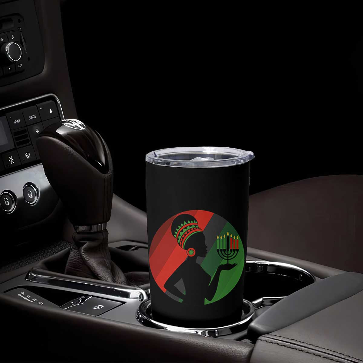 African Woman With Kinara Tumbler Cup Happy Kwanzaa Cultural Pride Gift TS12 Print Your Wear