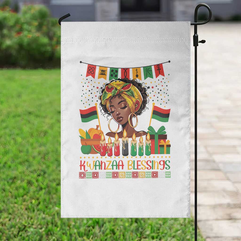 Kwanzaa Blessings African Woman Garden Flag Umoja Seven Principles Family Gift TS12 Print Your Wear