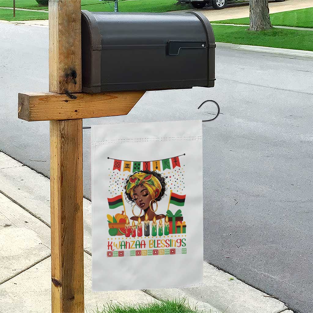 Kwanzaa Blessings African Woman Garden Flag Umoja Seven Principles Family Gift TS12 Print Your Wear
