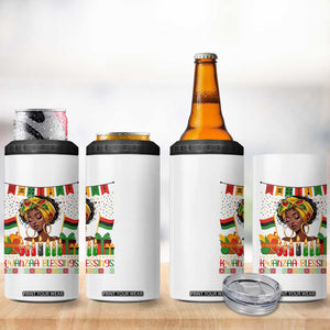 Kwanzaa Blessings African Woman 4 in 1 Can Cooler Tumbler Umoja Seven Principles Family Gift TS12 Print Your Wear