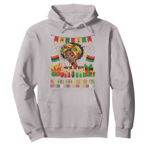 Kwanzaa Blessings African Woman Hoodie Umoja Seven Principles Family Gift TS12 Ice Gray Print Your Wear