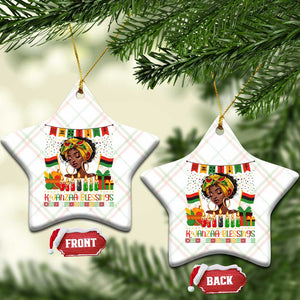 Kwanzaa Blessings African Woman Ceramic Ornament Umoja Seven Principles Family Gift TS12 Print Your Wear