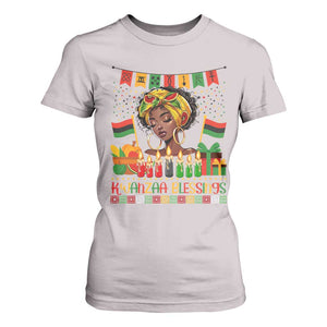 Kwanzaa Blessings African Woman T Shirt For Women Umoja Seven Principles Family Gift TS12 Ice Gray Print Your Wear