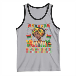 Kwanzaa Blessings African Woman Tank Top Umoja Seven Principles Family Gift TS12 Athletic Heather Black Print Your Wear