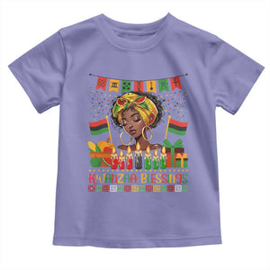 Kwanzaa Blessings African Woman Toddler T Shirt Umoja Seven Principles Family Gift TS12 Violet Print Your Wear
