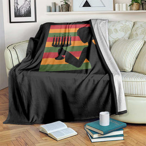 Kwanzaa Umoja Family African Woman Seven Principles Gift Throw Blanket - Print Your Wear