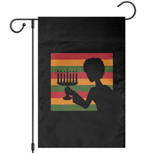 Kwanzaa Umoja Family African Woman Seven Principles Gift Garden Flag TS12 Black Print Your Wear