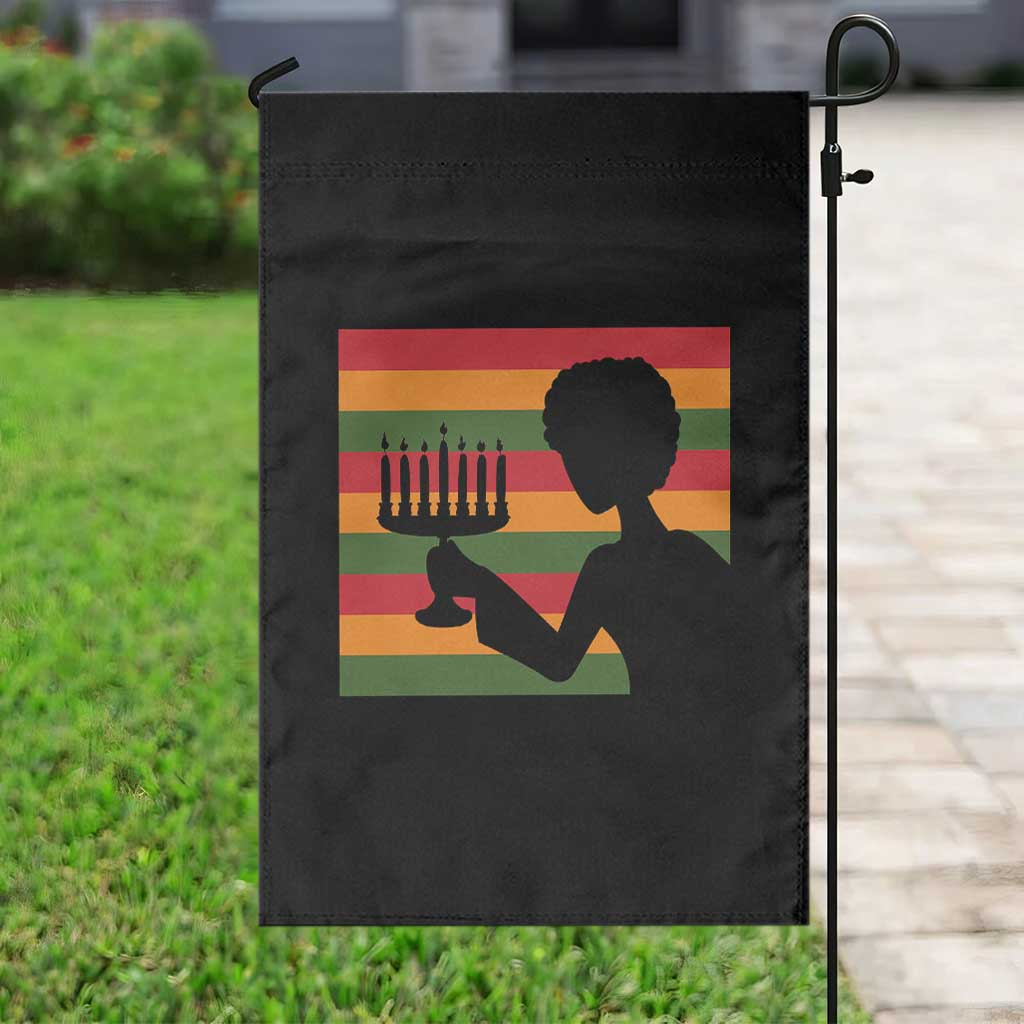 Kwanzaa Umoja Family African Woman Seven Principles Gift Garden Flag - Print Your Wear