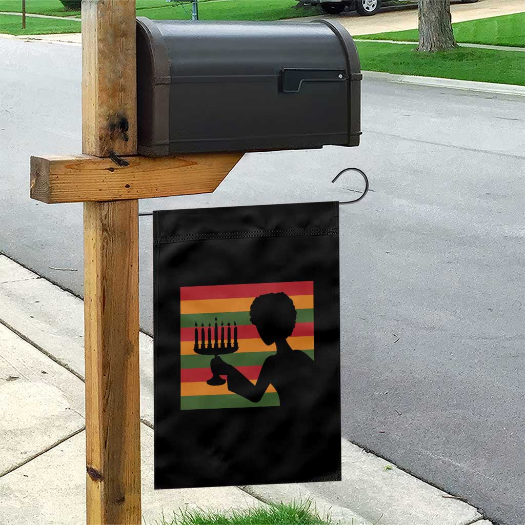 Kwanzaa Umoja Family African Woman Seven Principles Gift Garden Flag - Print Your Wear