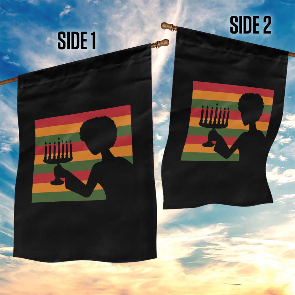 Kwanzaa Umoja Family African Woman Seven Principles Gift Garden Flag - Print Your Wear