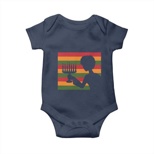 Kwanzaa Umoja Family African Woman Seven Principles Gift Baby Onesie TS12 Navy Print Your Wear