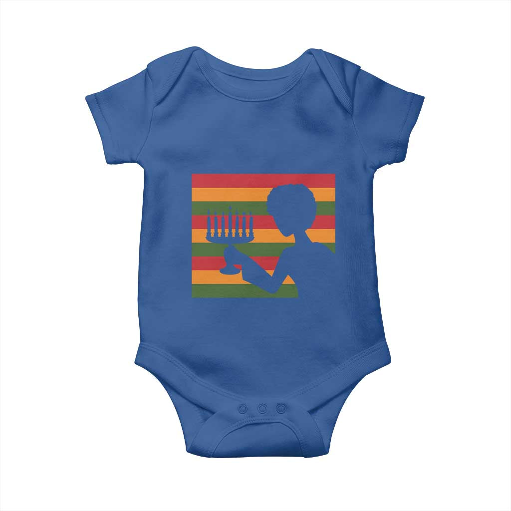 Kwanzaa Umoja Family African Woman Seven Principles Gift Baby Onesie - Print Your Wear