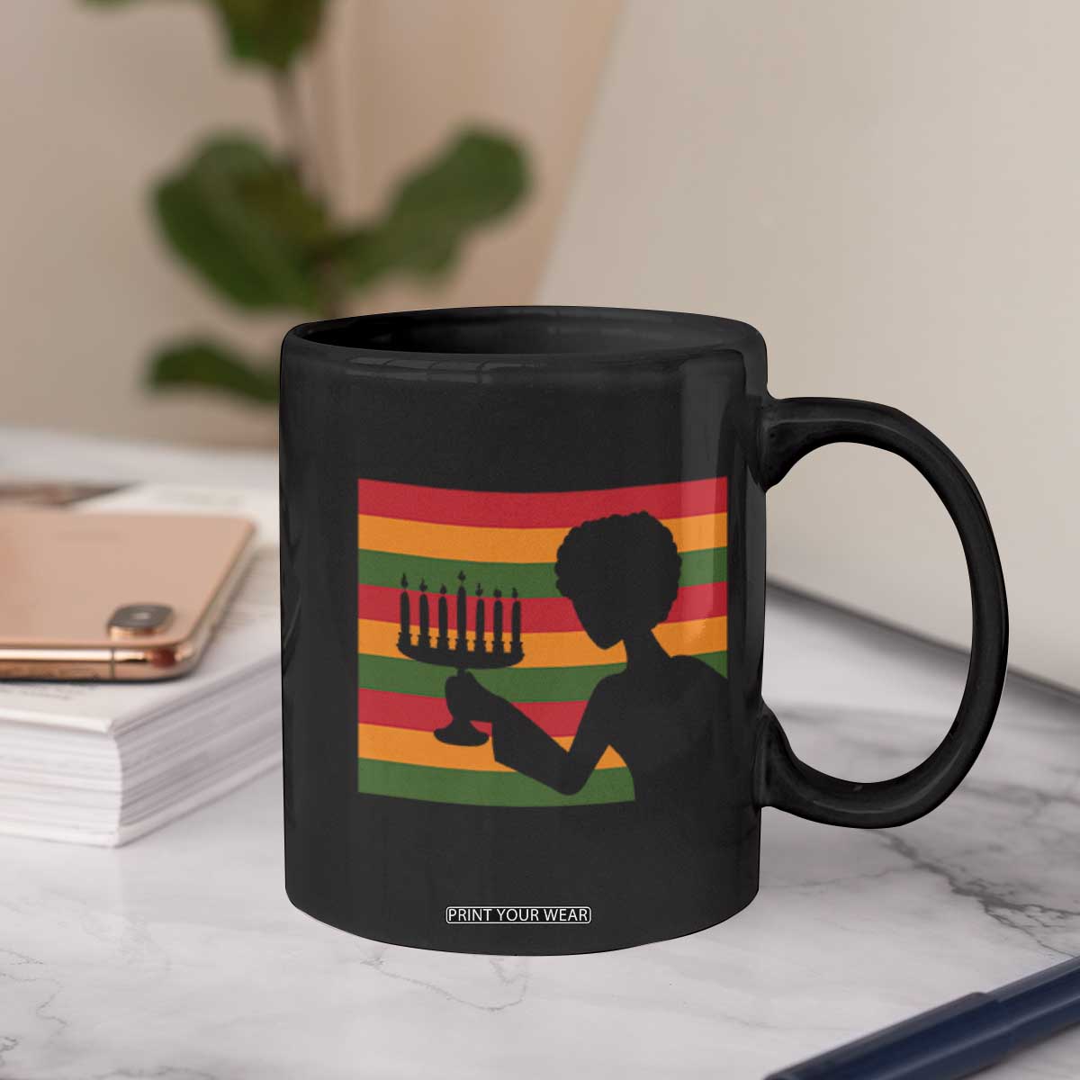 Kwanzaa Umoja Family African Woman Seven Principles Gift Coffee Mug - Print Your Wear