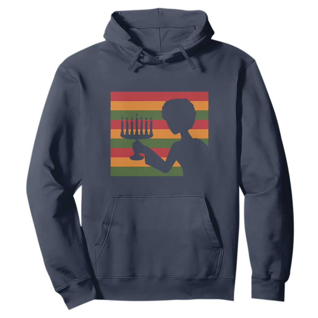 Kwanzaa Umoja Family African Woman Seven Principles Gift Hoodie TS12 Navy Print Your Wear