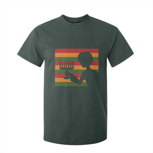 Kwanzaa Umoja Family African Woman Seven Principles Gift T Shirt For Kid TS12 Dark Forest Green Print Your Wear