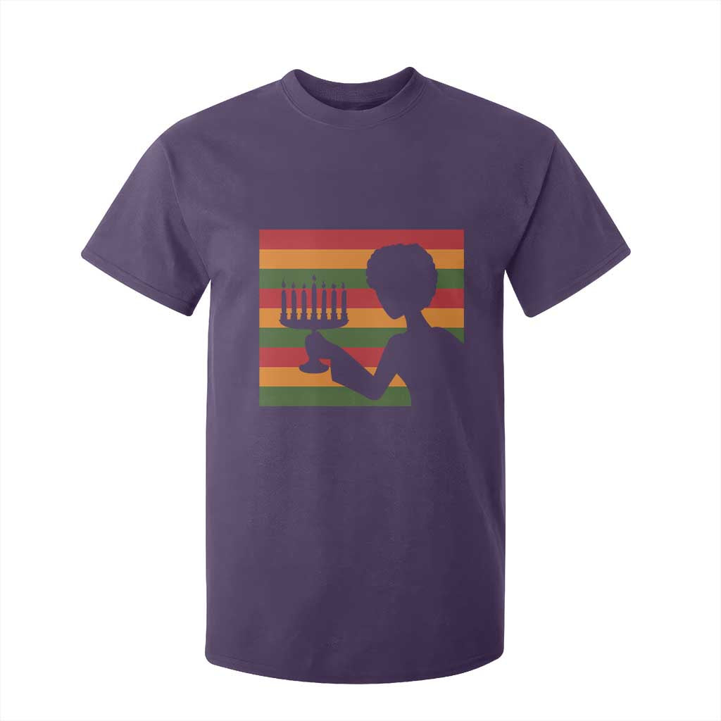 Kwanzaa Umoja Family African Woman Seven Principles Gift T Shirt For Kid TS12 Purple Print Your Wear