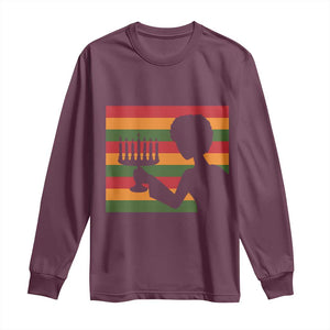 Kwanzaa Umoja Family African Woman Seven Principles Gift Long Sleeve Shirt TS12 Maroon Print Your Wear