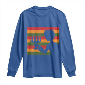 Kwanzaa Umoja Family African Woman Seven Principles Gift Long Sleeve Shirt TS12 Royal Blue Print Your Wear