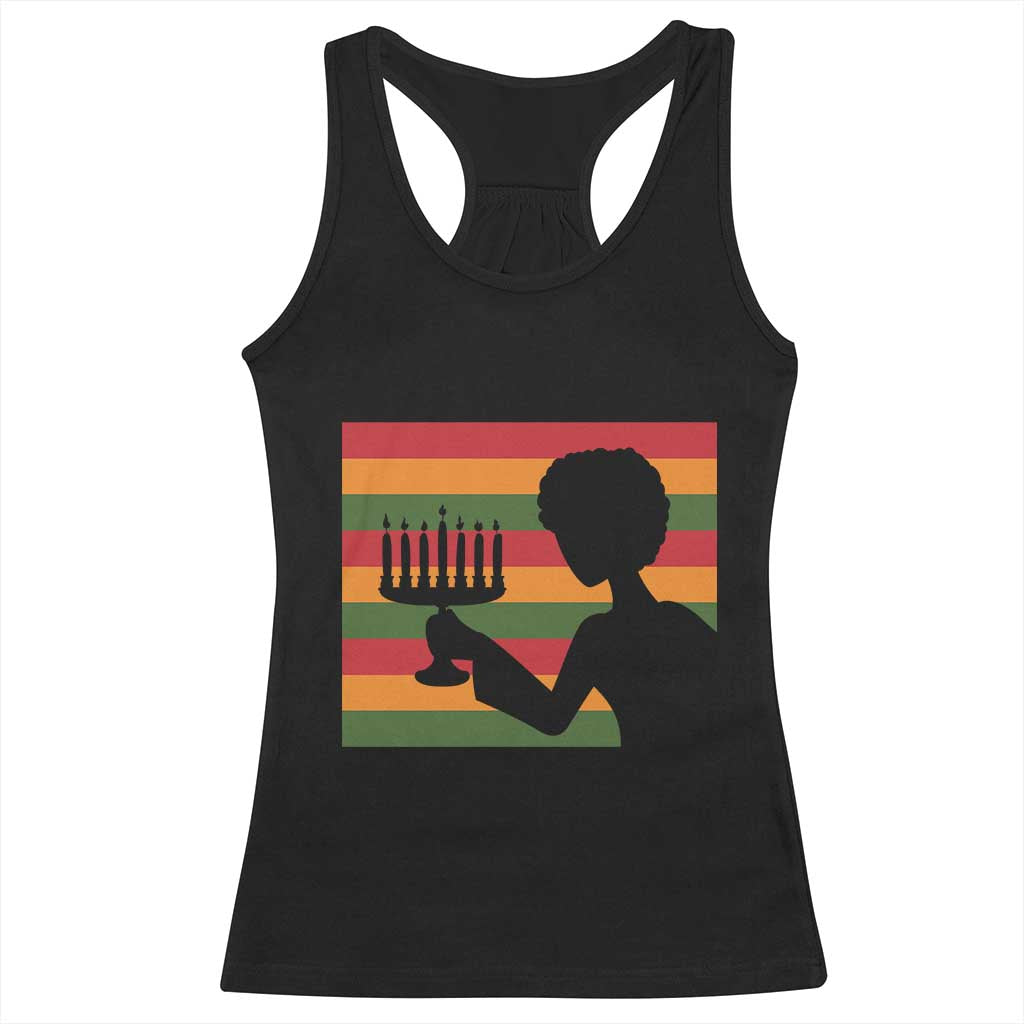 Kwanzaa Umoja Family African Woman Seven Principles Gift Racerback Tank Top - Print Your Wear