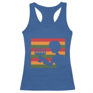 Kwanzaa Umoja Family African Woman Seven Principles Gift Racerback Tank Top TS12 Royal Blue Print Your Wear