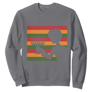 Kwanzaa Umoja Family African Woman Seven Principles Gift Sweatshirt TS12 Charcoal Print Your Wear