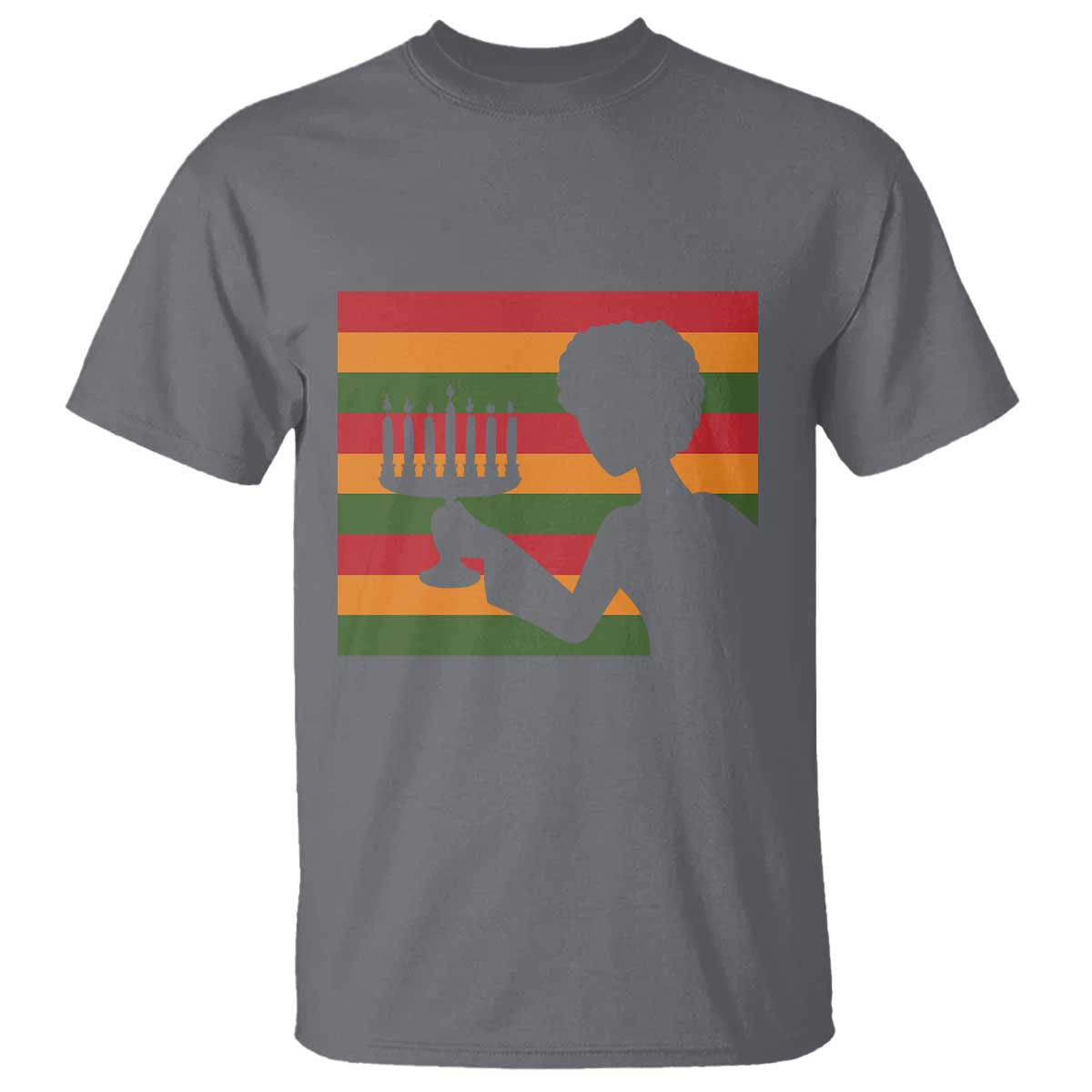 Kwanzaa Umoja Family African Woman Seven Principles Gift T Shirt TS12 Charcoal Print Your Wear