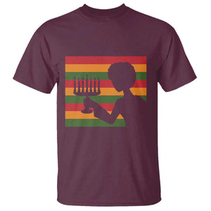 Kwanzaa Umoja Family African Woman Seven Principles Gift T Shirt TS12 Maroon Print Your Wear