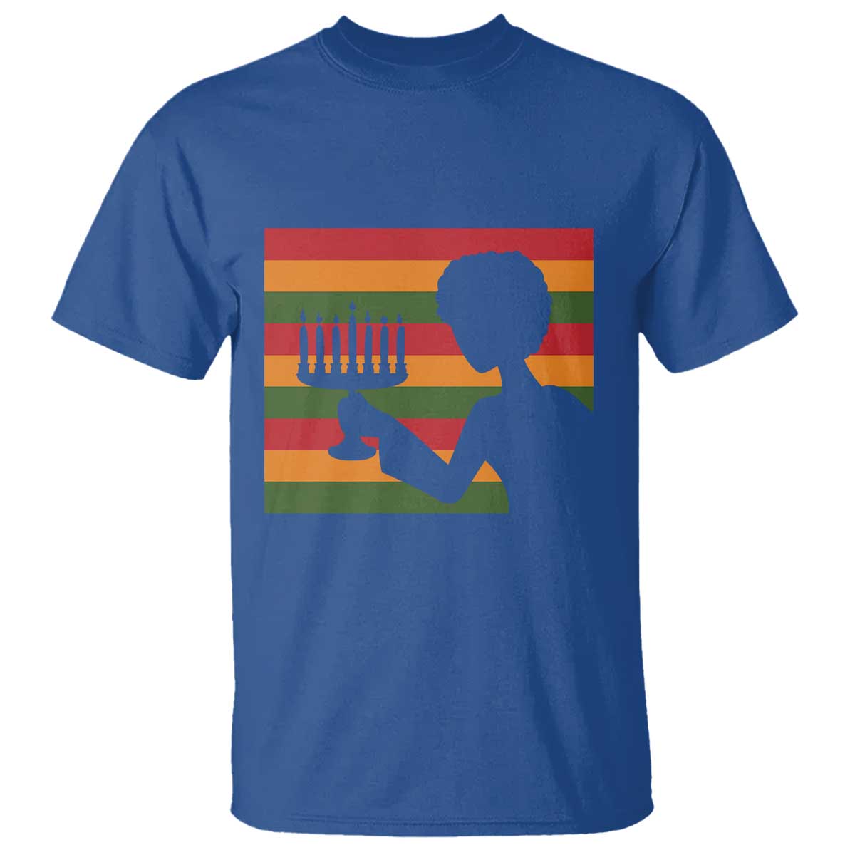 Kwanzaa Umoja Family African Woman Seven Principles Gift T Shirt TS12 Royal Blue Print Your Wear