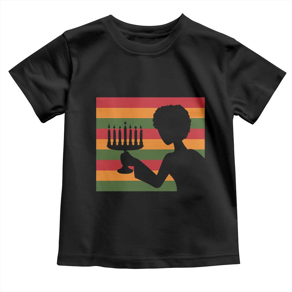 Kwanzaa Umoja Family African Woman Seven Principles Gift Toddler T Shirt TS12 Black Print Your Wear