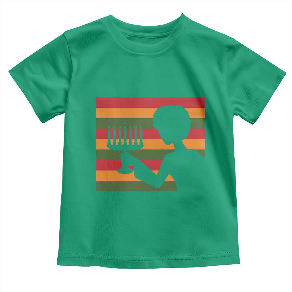 Kwanzaa Umoja Family African Woman Seven Principles Gift Toddler T Shirt TS12 Irish Green Print Your Wear